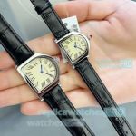 New Replica Cloche de Cartier watch Stainless Steel Milk Yellow Watch